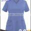 2017 fashion neck design with the most popular colorful hospital scrub uniform