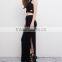 Latest designs pictures lady maxi skirts with crop tops