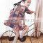 Cute Baby Girl Fall Clothes Korean Style Vintage Palace Wind Pattern Girls Dress