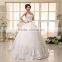 A Line Wedding Dresses Off Shoulder Pleated Lace Vintage Dress