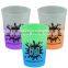 USA Made 12 oz Cool Color Changing Stadium Cup - changes color with ice cold liquids, BPA-free and comes with your logo