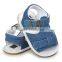 2017 new design baby girl sandals, leather baby sandals