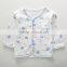 Full printing knitted long sleeve new born baby gift set