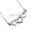 New Fashion  Winged Heart Stainless Steel pendant necklace