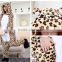 wholesale onesie with drop seat leopard print adult kids animal pajamas