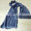 Long hand woven cotton scarf with pocket