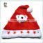 Christmas Party Kids Red Flashing Star Light Up Santa Hats HPC-1044
