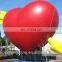 red color large inflatable heart