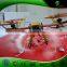 Customized Inflatable Football Shape Remote Control Blimp / Inflatable RC Zeppelin Model / RC Airship outdoor4m Diameter Blimp