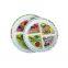 Unbreakable Four-section melamine divided food tray dinner plate