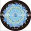 Good quality digital printing round suede natural rubber yoga mat