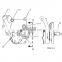 Loader Tractor Gear Fuel Transfer Pump 4W5479 Hydraulic Gear pump 836 988B 988F D10N Transmission Pump