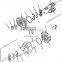 Gear Pump Filling Machine 705-12-38011 Loader Tandem Pump WA500-3 Hydraulic Gear Single Pump
