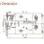 hydraulic dc motor 12v 2.2kw for forklift truck pump