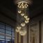 Whole-Sale Made in China Big Crystal Chandelier LED Pendant Lamp Used Hotel Hall
