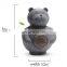 durable and funny silica gel pet chew bear shape biscuit toy for middle and huge size dog teeth cleaning