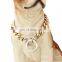 19mm stainless steel gold silver medium and large pet big dog chain collar