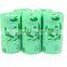 PLA Fully Biodegradable Garbage Bag Environmental Friendly Plastic Poop Bag For Pets