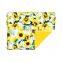 pink flower print custom baby blanket baby electric blanket gauze cotton baby blanket
