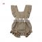 2019 SUMMER GIRLS ruffle sleeve one piece blank backless baby bubble rompers 11COLORS