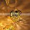 Mini 3Meters With 20Lamps Silver Heart Shape Battery Powered Led Copper String Lights