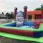 bouncy castle inflatable water slide with pool combo