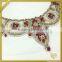 Handmade crystal ab neckline rhinestone applique wholesale FHA-068