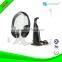 Black headphone with FM function and Transmitter