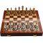 Manufacturer Wholesale High 6.7Cm Silver Copper Metal Chess Board Set Children Educational Chess Game