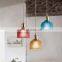 New Design Crystal Glass Candy Color Pendant Light Decorative Hanging Lamp For Indoor Lighting