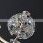 Led Round Pendant Lights Crystal Ring Hanging Lamps Gold Bedside Lighting Decoration Rotatable Luxury Droplight