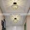 Modern LED Porch Embedded Light Luxury Crystal Downlight Glass Ceiling Light