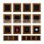 BAIJIANG UK Standard 86 Type 16A Wall Socket With Switch Wood Grain Border 250V Electrical Switch Socket With Child Protection