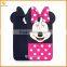 china supplier cute cartoon silicone back cover case for alcatel OT6037