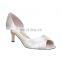 ladies elegant design low heel cross strap evening party heels sandals shoes other colors and material are available