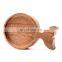 Promotion products cute fish shape acacia wood mat sublimation coaster for tea cup or snack