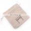 New design high quality cotton muslin drawstring bags cotton drawstring bag jewelry drawstring bag