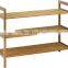 3-Tier Bamboo Shoe Rack Stackable Shoe Storage Organizer