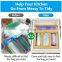 Bamboo Ziplock Bag Storage Organizer for Drawer Laser Printing Ziplock Food Sandwich Storage Bag Organizer Holder