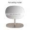 Modern oval makeup mirror high quality beauty desktop 1X 3X makeup mirror Stainless Steel home decoration makeup mirror
