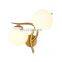 2022 Modern Style White Glass Wall Lamp for Bedroom Home Decoration Hotel Living Room LED Gold Sconce