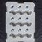 white PET thermoformed dunnage blister trays vacuum forming packaging