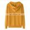 New Custom Plus Size 100% Cashmere Hoodies for Women Casual Plain Knitting Winter Wear with Front Logo and Hooded Collar