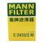 Filtro original y auténtico de cabina MANN, filtro de motor de automóvil C2433/2M 16546-JD20B para Nissan