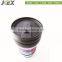 Double wall inside plastic outside stainless steel sports tumblers travel mug