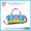Twill Cotton with Cartoon Dog patch children kids duffel bag