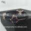 2016 New Arrival Luxury Silver Plated Exotic Genuine White Stingray/ Python Man White Diamond Bracelet For Man