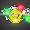 Happy Smile Face LED Flashlight Plastic Lapel Pin, Custom Brooch Pin Wholesaler