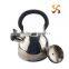 1.5L high quality stainless steel whistling tea kettle set with nylon handle