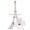 Fashionable Brooch The Eiffel Tower High-Grade Opal Pectoral Flower Gift Black/White